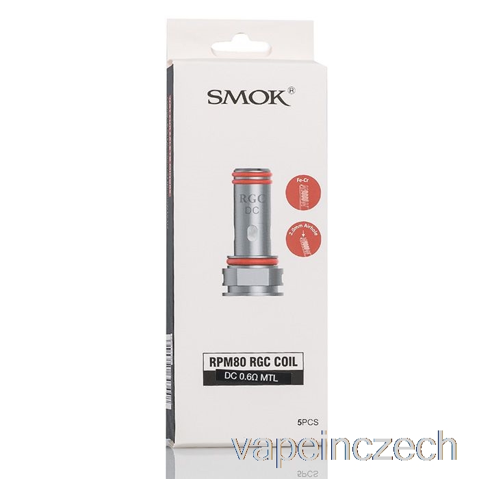 Náhradní Cívky Smok Rgc 0,6ohm Dc Mtl Cívky Vape Bez Nikotinu